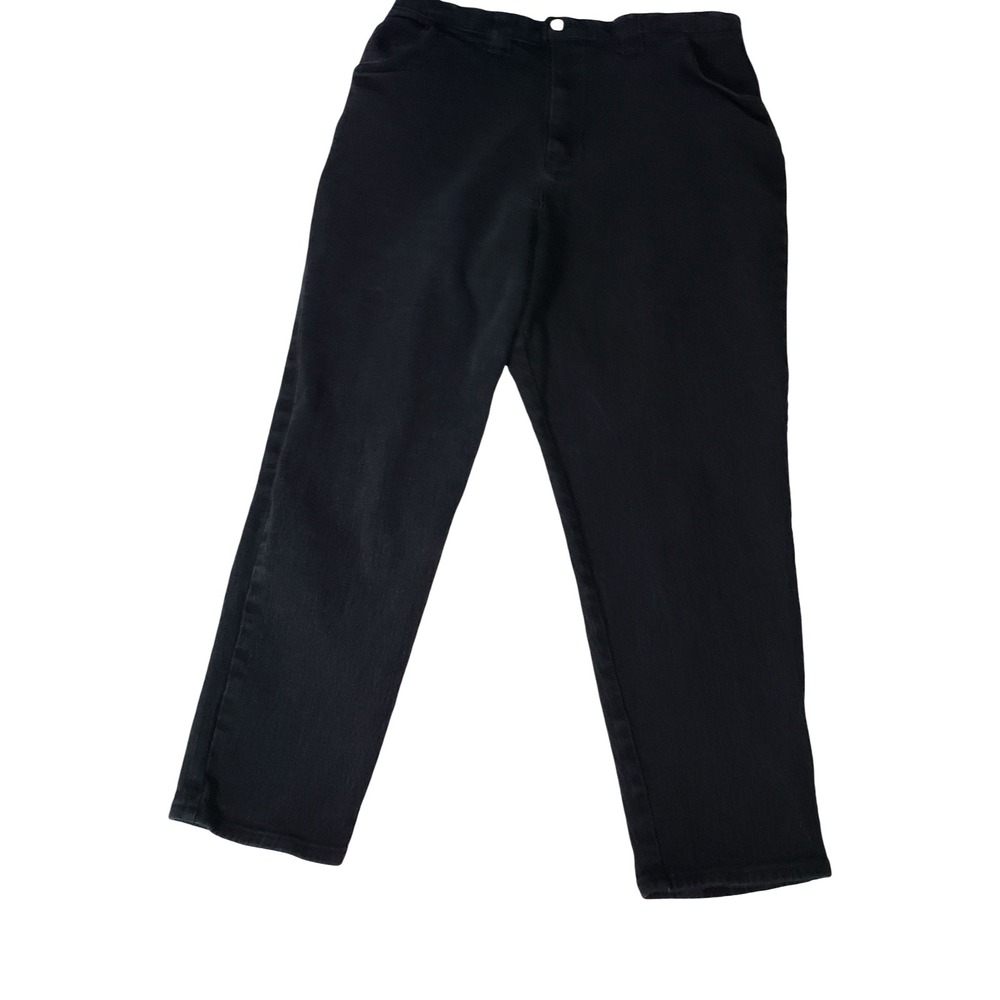 Bonjour Vintage Black High Waisted Straight Leg Jeans Made in USA Size H6
